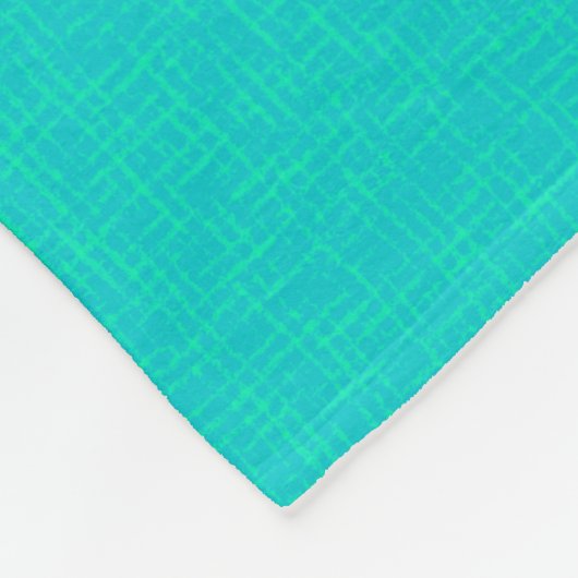 Couverture Polaire Néon turquoise texturé. (Coin)