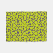 Couverture Polaire Neon violet élégant Empreinte de léopard peaux d'a (Devant (Horizontal))