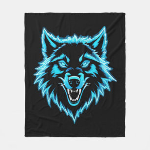 Couverture Polaire Neon Wolf