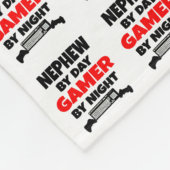 Couverture Polaire Nephew aime jouer aux jeux vidéo (Coin)