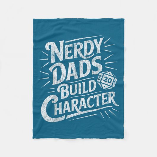 Couverture Polaire Nerdy Dads Build Character Father Humor  (Devant)