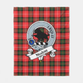 Couverture Polaire Nesbitt Clan Badge Tartan Plaid (Devant)