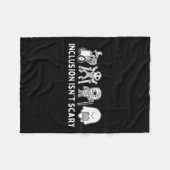 Couverture Polaire N'est pas effrayant professeur Skeleton Ghost mign (Devant (Horizontal))