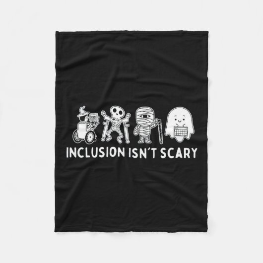 Couverture Polaire N'est pas effrayant professeur Skeleton Ghost mign (Devant)