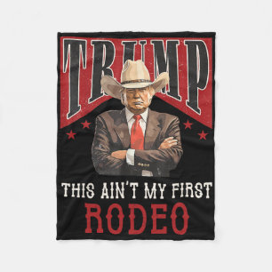 Couverture Polaire N'est pas ma première chemise de rodéo Western Cow