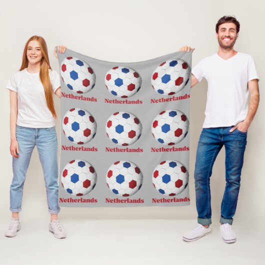Couverture Polaire Netherlands Soccer (En situation)