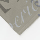 Couverture Polaire Neutraux modernes Nom long Motif répétitif (Coin)