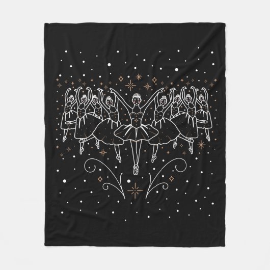 Couverture Polaire Neuvième Jour de Noël Toison Blanche (Devant)