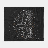 Couverture Polaire Neuvième Jour de Noël Toison Blanche (Devant (Horizontal))