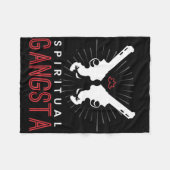 Couverture Polaire New Age Sritual Srituality Yoga Gangster Enlighten (Devant (Horizontal))