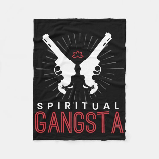Couverture Polaire New Age Sritual Srituality Yoga Gangster Enlighten (Devant)
