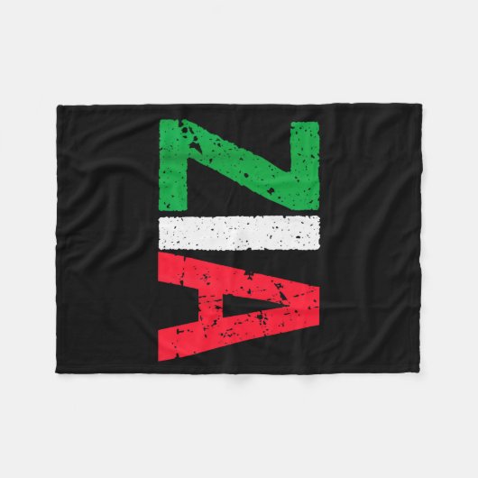 Couverture Polaire New Aunt Italian Zia Italian American Aunt Gift (Devant (Horizontal))
