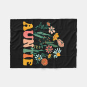 Couverture Polaire New Auntie Wildflower First Birthday & Baby Sh (Devant (Horizontal))