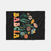 Couverture Polaire New Babcia Wildflower First Birthday & Baby Sh (Devant (Horizontal))