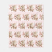 Couverture Polaire New Chapter Pink Bow Stripes  (Devant)