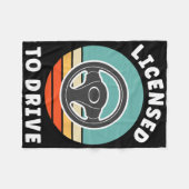 Couverture Polaire New Driver Driver's Permit Celebration Teen Driver (Devant (Horizontal))