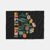Couverture Polaire New Great Aunt Wildflower First Birthday & Bab (Devant (Horizontal))