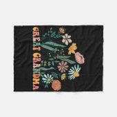 Couverture Polaire New Great Grandma Wildflower First Birthday & (Devant (Horizontal))