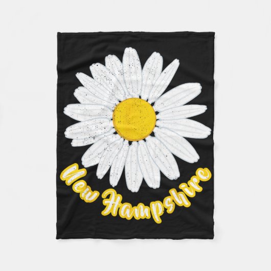 Couverture Polaire New Hampshire Vacation Flower Meadow Daisy Petals  (Devant)