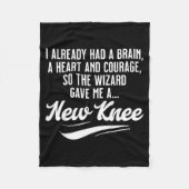 Couverture Polaire New Knee Funny Wizard Knee Replacement Surgery Rec (Devant)