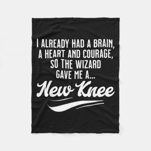 Couverture Polaire New Knee Funny Wizard Knee Replacement Surgery Rec (Devant)