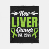 Couverture Polaire New Liver Owner Est. 2025 - Liver Transplant Recie (Devant)