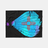 Couverture Polaire New Mexico Festival Hot Air Balloon Zia Gift  (Devant (Horizontal))