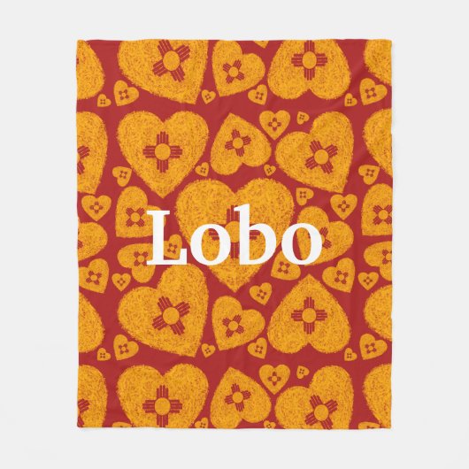 Couverture Polaire New Mexico Zia Heart (Devant)