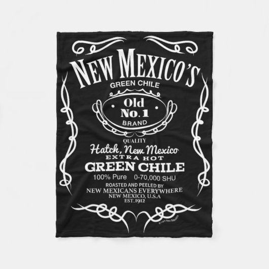 Couverture Polaire New Mexico's Old No. 1 Hatch Green Chile Novelty D (Devant)