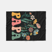 Couverture Polaire New Papa Wildflower First Birthday & Baby Show (Devant (Horizontal))