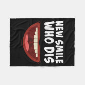 Couverture Polaire New Smile Who Dis Braces Off Teeth Gift (Devant (Horizontal))