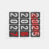 Couverture Polaire New Year 67 Six Seven Countdown New Year 2026 2027 (Devant (Horizontal))