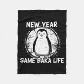 Couverture Polaire New Year Same Baka Life Baka Penguin (Devant)