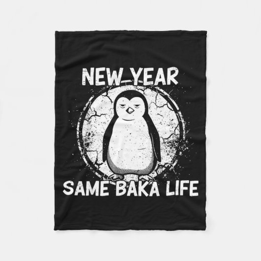 Couverture Polaire New Year Same Baka Life Baka Penguin  (Devant)