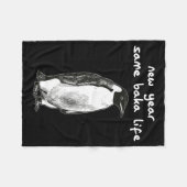 Couverture Polaire New Year Same Baka Life Humor Penguin Joke  (Devant (Horizontal))