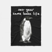 Couverture Polaire New Year Same Baka Life Humor Penguin Joke  (Devant)