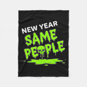 Couverture Polaire New Year Same People Funny Skull  (Devant)