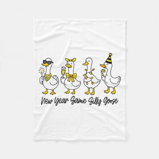 Couverture Polaire New Year Same Silly Goose Funny 2026 New Year Funn (Devant)