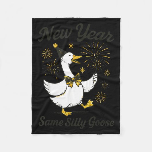 Couverture Polaire New Year Same Silly Goose New Year's Eve Party Fir (Devant)