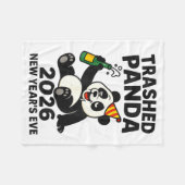 Couverture Polaire New Years Eve 2026 Trashed Panda Premium  (Devant (Horizontal))