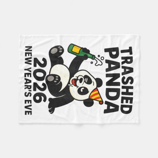 Couverture Polaire New Years Eve 2026 Trashed Panda Premium  (Devant (Horizontal))
