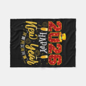 Couverture Polaire New Years Eve Party 2026 Fireworks Happy New Year (Devant (Horizontal))