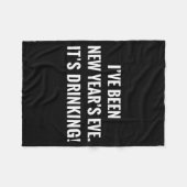 Couverture Polaire New Year's Party Gift Funny Drinking Tipsy Celebra (Devant (Horizontal))