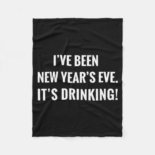 Couverture Polaire New Year's Party Gift Funny Drinking Tipsy Celebra (Devant)