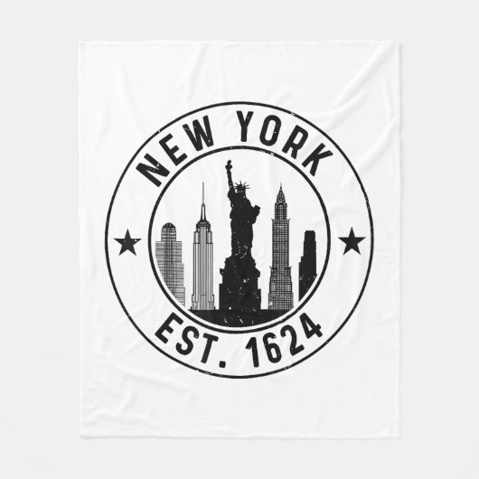 Couverture Polaire New York Est. 1624 New York City Lover Nyc (Devant)