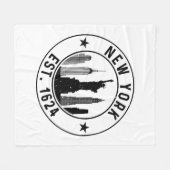 Couverture Polaire New York Est. 1624 New York City Lover Nyc (Devant (Horizontal))