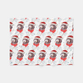 Couverture Polaire Newfypoo Chien race Étoiles de Noël (Devant (Horizontal))