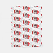 Couverture Polaire Newfypoo Chien race Étoiles de Noël (Devant)