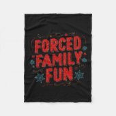 Couverture Polaire Nice Christmas Statement For Forced Family Fun Lov (Devant)