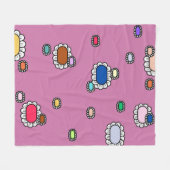 Couverture Polaire nice flowers (Devant (Horizontal))